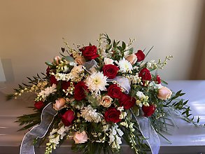 Warm Remembrance Casket Spray