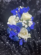 Royal Blue Elegance Corsage