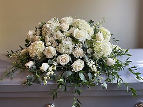 Classic Ivory Casket Spray