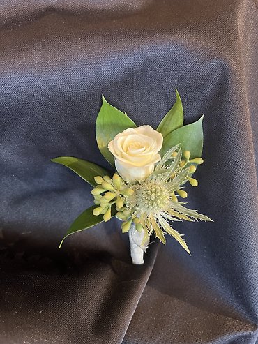White Tie Boutonniere