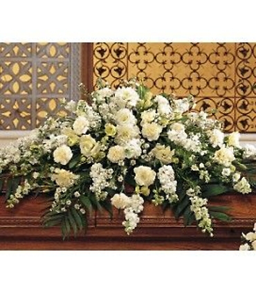 Heavenly light casket spray