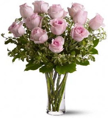 A Dozen Pink Roses